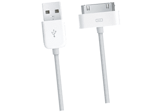 Cellularline USBDOCKCIPHONE USB-datakabel voor Apple iPhone 3/3GS/4/4S wit