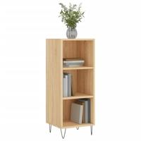 Dressoir 34,5x32,5x90 cm bewerkt hout sonoma eikenkleurig - thumbnail