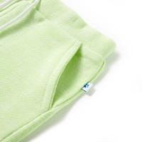 Kindershorts met trekkoord 128 neongeel - thumbnail