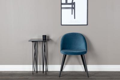Nohr Eetkamerstoel 'Amon' Velvet, kleur Blauw
