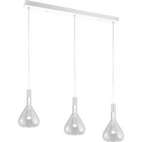 LED Hanglamp - Cinque Cipera - 3 Lichtpunten van 5.6 Watt - Dimbaar - Aanpasbare Lichtkleur - Hoogte Aanpasbaar - Mat Wit - Metaal - thumbnail