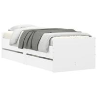 Bedframe met lades wit 90x200 cm - thumbnail