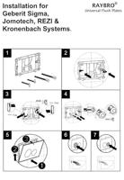 Bedieningsplaat Raybro Cortado 65 TBV Geberit UP100 UP320 Gunmetal Raybro - thumbnail