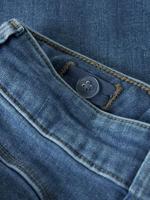 Extra grote jeans voor meisjes NAME IT van gerecycled katoen jeansblauw - thumbnail