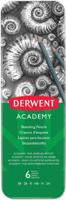 Derwent grafietpotlood Academy, blik van 6 stuks: 3B-2B-B-HB-H-2H - thumbnail