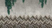 Muance Muance Fotobehang Fishbone bricks - MU12047 - thumbnail