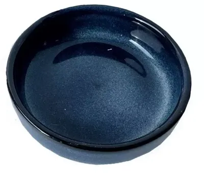 Boles d&apos;olor schaal keramiek amberblokjes 8.9x2.6cm koningsblauw