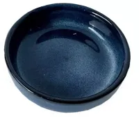 Boles d&apos;olor schaal keramiek amberblokjes 8.9x2.6cm koningsblauw - thumbnail