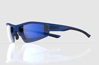 Mirage zonnebril sport met 3 paar lenzen blauw/zwart - thumbnail