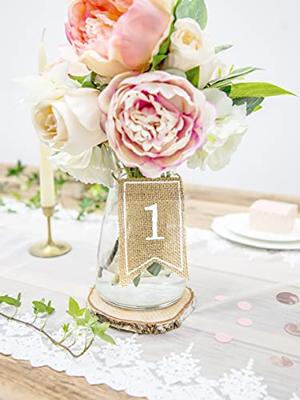 Tafelnummers Jute (7x10.5cm)