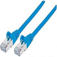 Intellinet 735315 RJ45 Netwerkkabel, patchkabel CAT 6 S/FTP 1.00 m Blauw Vergulde steekcontacten 1 stuk(s) - thumbnail