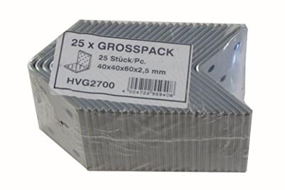 Connex Geperf. Winkelhaak 40X40X60 25St Vz - HVG2700 Connex Geperf. Winkelhaak 40X40X60 25St Vz - HVG2700