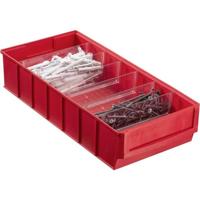 Allit 456551 Zichtbak Stapelbaar (l x b x h) 400 x 185 x 81 mm Rood 1 stuk(s) - thumbnail