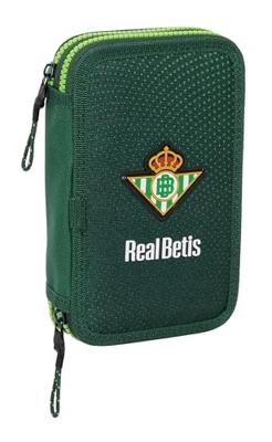 Dubbele etui Real Betis Balompié Groen 12.5 x 19.5 x 4 cm 28 Onderdelen
