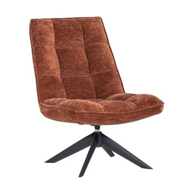 Woood Jouke fauteuil chenille Roestbruin
