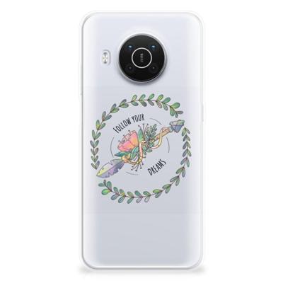 Nokia X10 | X20 Telefoonhoesje met Naam Boho Dreams Nokia X10 | X20 Telefoonhoesje met Naam Boho Dreams