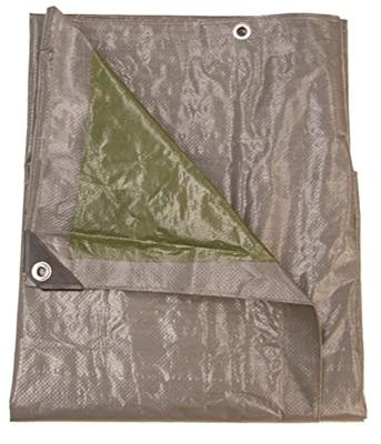 Afdekzeil 10 x 8 meter grijs/groen 140 gr/m2 Afdekzeil 10 x 8 meter grijs/groen 140 gr/m2