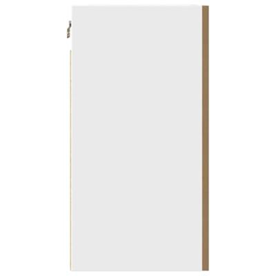 Hangkast 50x31x60 cm bewerkt hout artisanaal eikenkleur