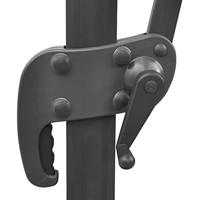 VidaXL Zweefparasol met paal en led-verlichting 300 cm azuurblauw - thumbnail