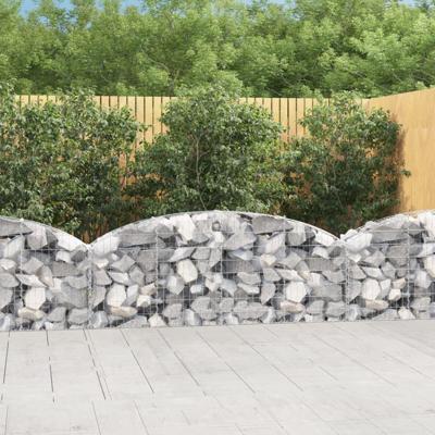 Schanskorf gewelfd 200x30x60/80 cm gegalvaniseerd ijzer Schanskorf gewelfd 200x30x60/80 cm gegalvaniseerd ijzer
