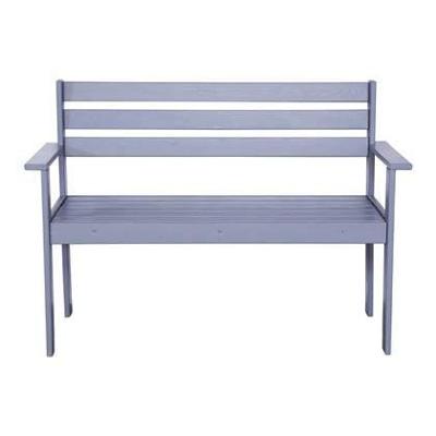 SenS-Line 2-zits Houten tuinbank Semmy 120 cm - grijs