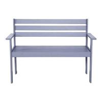 SenS-Line 2-zits Houten tuinbank Semmy 120 cm - grijs - thumbnail