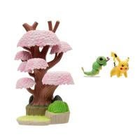Jazwares Pokémon environment figuren set - caterpie & pikachu - thumbnail