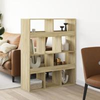 kamerscherm 100x33x125,5 cm bewerkt hout sonoma eikenkleurig - thumbnail