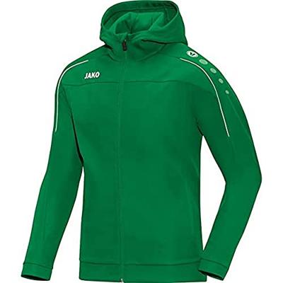 JAKO 6850D Jas Met Kap Classico Dames - Sportgroen - 36