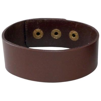 LGT JWLS Verstelbare Leren Armband in Bruin - Vintage