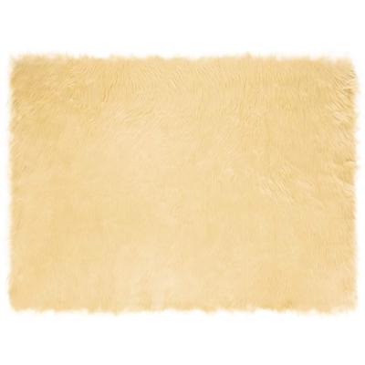 Nep Schapenvacht Tapijt Tafalla Crème 160 x 230 cm Polyester