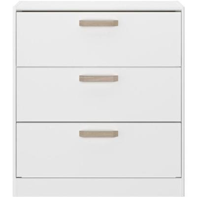 DREAM Ladekast met 3 laden - Spaanplaat - Wit decor - L79,7 x H87,8 x D43,8 cm DREAM Ladekast met 3 laden - Spaanplaat - Wit decor - L79,7 x H87,8 x D43,8 cm