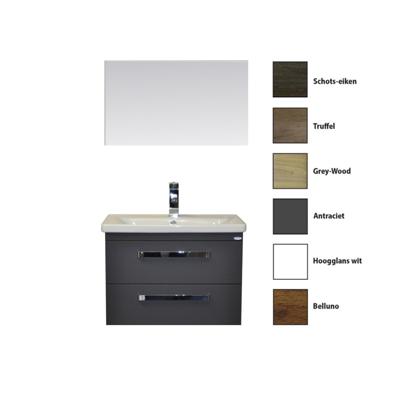 Badkamermeubelset Sanicare Q10 2 Laden 65cm Belluno-Eiken (spiegel optioneel) Badkamermeubelset Sanicare Q10 2 Laden 65cm Belluno-Eiken (spiegel optioneel)