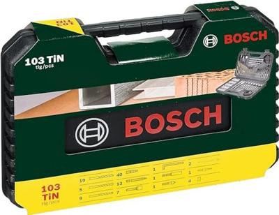 Bosch Accessories V-LINE 2607017367 Boor- en bitassortiment 103-delig Hout, Metaal, Kunststof, Plexiglas, Metselwerk, Steen 1.5 mm, 2 mm, 2.5 mm, 3 mm, 3.2 mm, Bosch Accessories V-LINE 2607017367 Boor- en bitassortiment 103-delig Hout, Metaal, Kunststof, Plexiglas, Metselwerk, Steen 1.5 mm, 2 mm, 2.5 mm, 3 mm, 3.2 mm,
