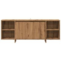 Tv-meubel 130x35x50 cm bewerkt hout artisanaal eikenkleur - thumbnail