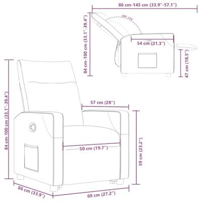 Sta-op-stoel verstelbaar stof crèmekleurig