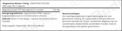 -Magnesium Malate 115mg 180v-caps