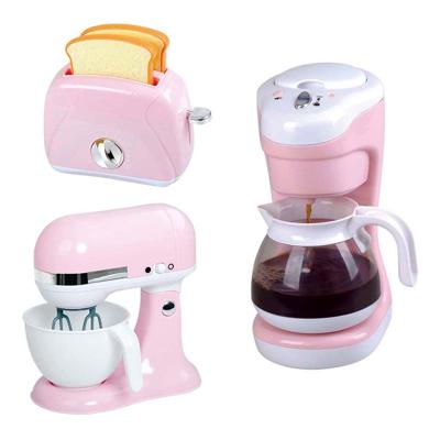 Playgo keukenmixer - koffiezetapparaat en broodrooster roze - 7dlg. Playgo keukenmixer - koffiezetapparaat en broodrooster roze - 7dlg.