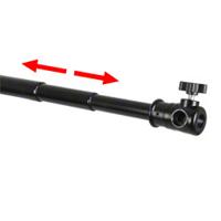 Walimex Achtergrondsysteemset 120-307 cm (2x stoffen achtergronden 2,85 x 6 m, 1 telescoopstang, 2 statieven en incl. transporttas) zwart en wit - thumbnail