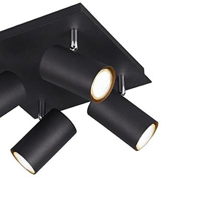 Trio SpotMarley 4-lichts mat zwart - 802430432