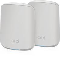 NETGEAR Orbi WiFi 6 Mesh System (RBK352), 2 stuks, AX1800 WiFi 6 router, nieuwe generatie tot 1,8 Gbit/s, betrouwbare dekking van 200 m², compatibel met alle internetboxen - thumbnail