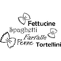 Pasta - Muursticker - thumbnail