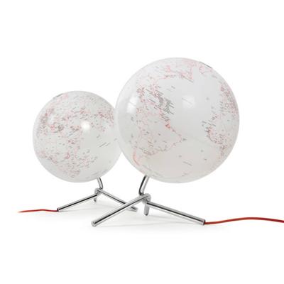 Atmosphere NR-0331NONO-GB Globe Nodo 30cm Diameter Met Verlichting Wit / Rood