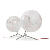 Atmosphere NR-0331NONO-GB Globe Nodo 30cm Diameter Met Verlichting Wit / Rood - thumbnail
