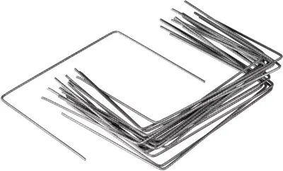 NATURE Set van 10 metalen clips voor bevestiging op de grond - Ø 4 mm / H 20 x 25 cm