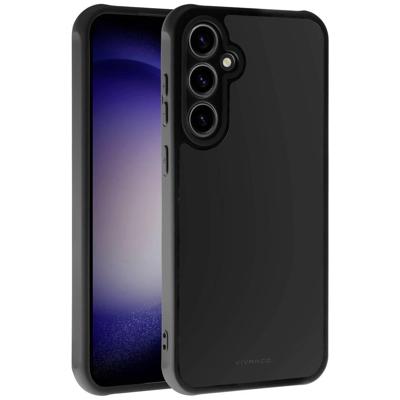 Vivanco FRSTCVVSGS23FEBK Backcover Samsung Galaxy S23 FE Transparant, Zwart Inductieve lading