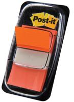 Post-it index standaard, ft 24,4 x 43,2 mm, houder met 50 tabs, oranje - thumbnail