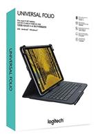 Logitech Universal Folio 10 Tablet folio Zwart - thumbnail