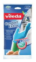 Vileda Handschoenen Comfort Extra Werkhandschoenen M Latex/Blauw - thumbnail