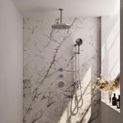 Thermostatisch Inbouwdoucheset Brauer Chrome 30 cm Hoofddouche Plafondarm 3 Standen Handdouche op Glijstang Chroom Brauer